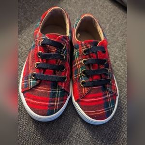 Janie and jack plaid sneakers toddler 8